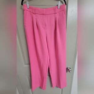 Hot pink trousers